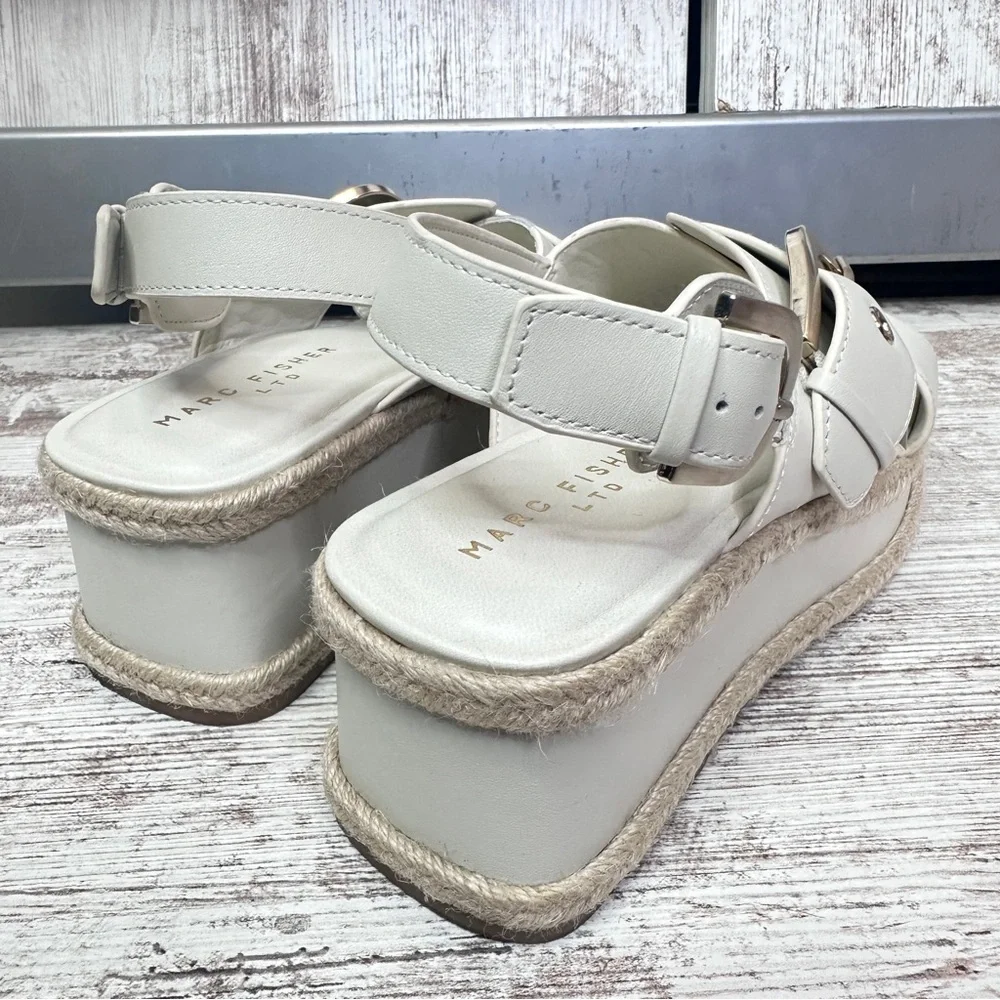 Marc Fisher LTD Women's Renda Espadrille Platform Sandals Sz 8M